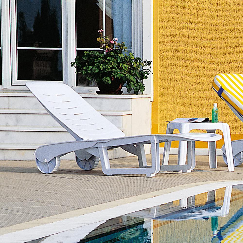 Sundance Pool Chaise Lounge White, Set of 2. Picture 2