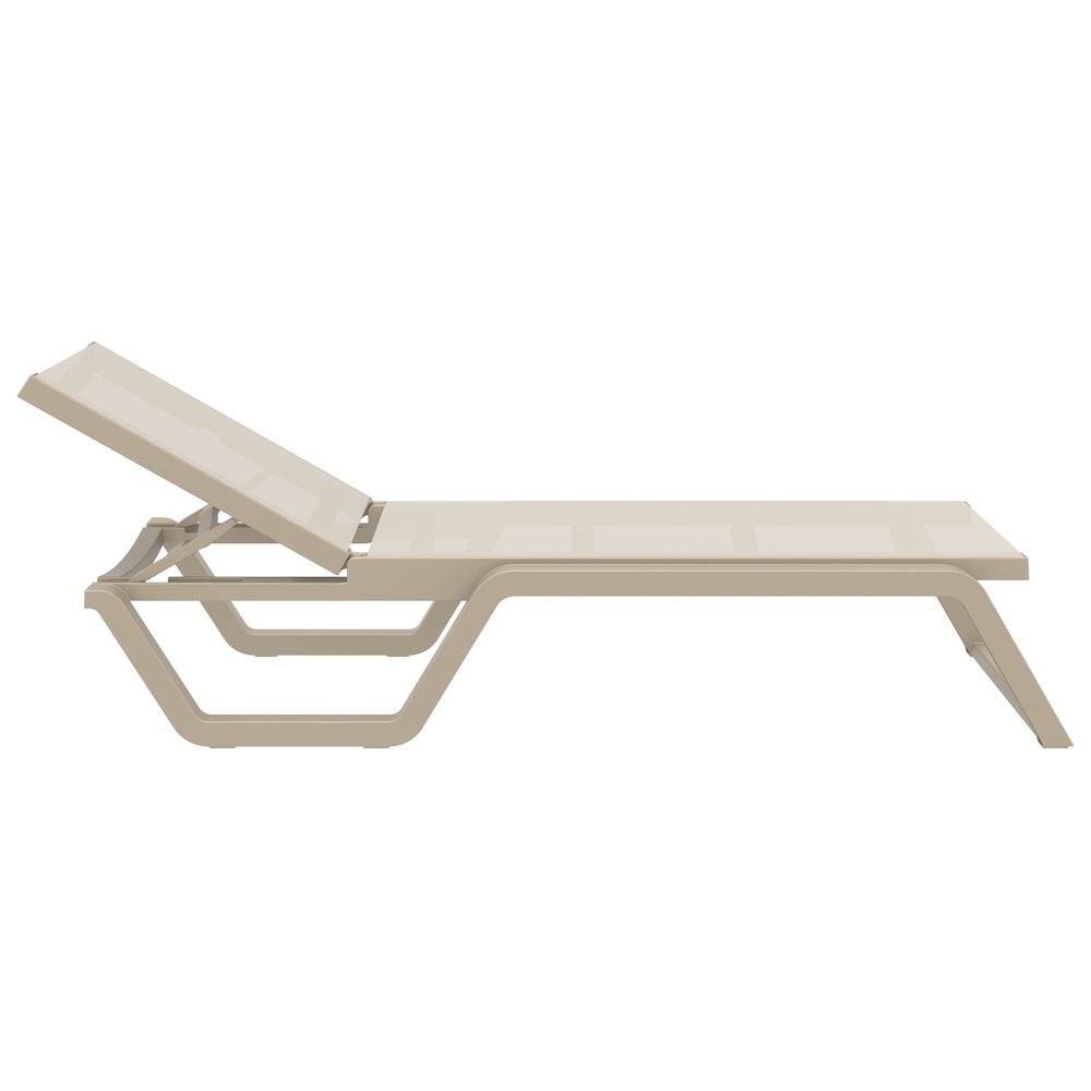 Rio Sling Chaise Taupe Frame Taupe Sling. Picture 2
