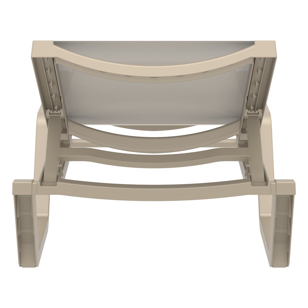 Rio Sling Chaise Taupe Frame Taupe Sling. Picture 5