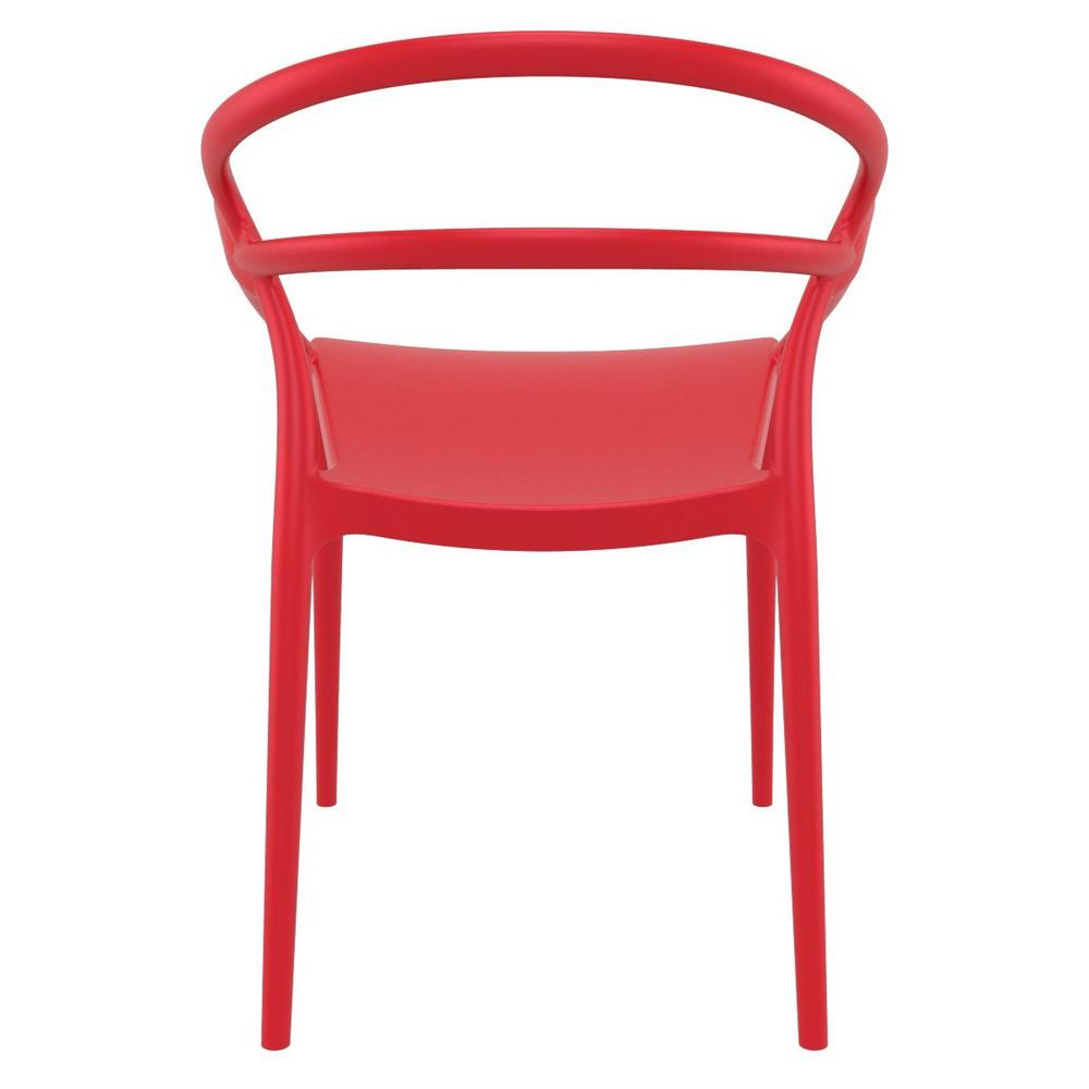 Mila Dining Arm Chair Red, Set of 2. Picture 4