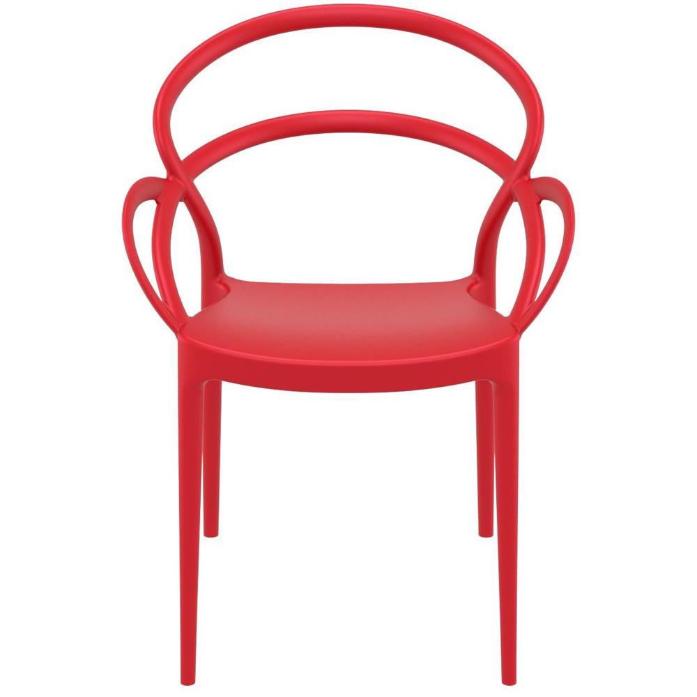 Mila Dining Arm Chair Red, Set of 2. Picture 5