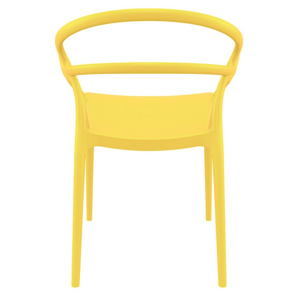 Mila Dining Arm Chair Yellow, Set of 2. Picture 3
