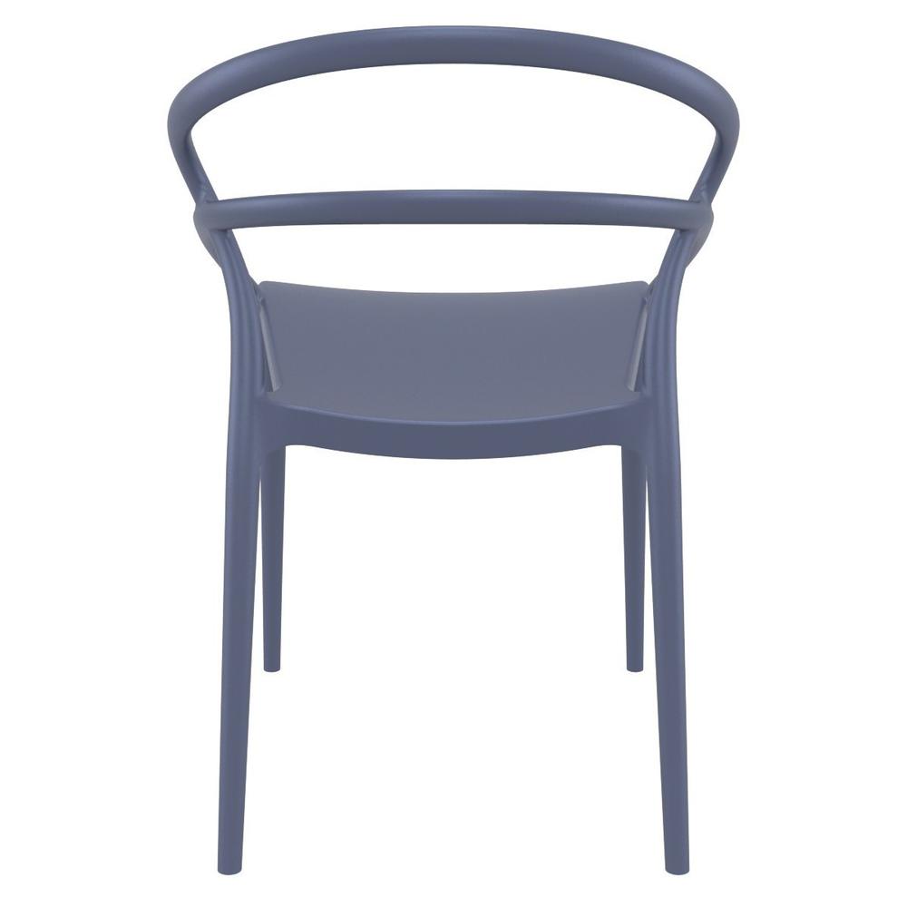 Pia Dining Chair Dark Gray, Set of 2. Picture 3