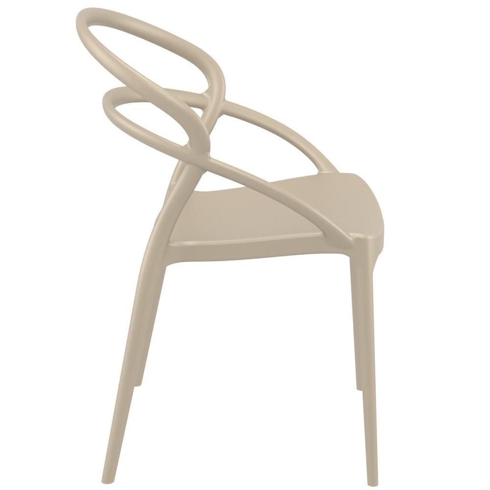 Pia Dining Chair Taupe, Set of 2. Picture 2