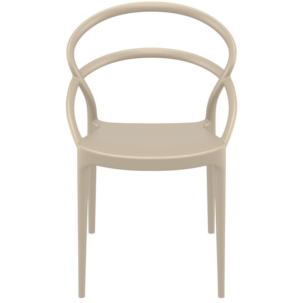 Pia Dining Chair Taupe, Set of 2. Picture 5