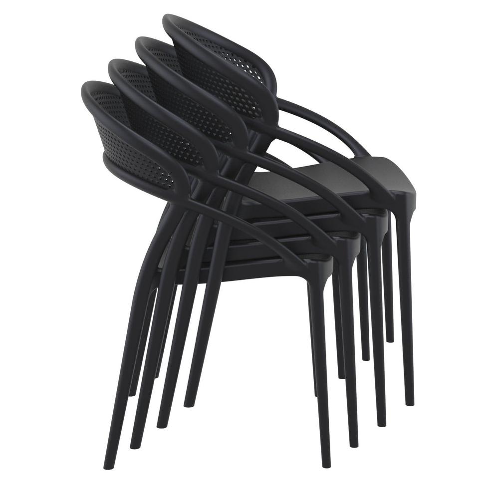 Sunset Dining Chair Black, Set of 2. Picture 6