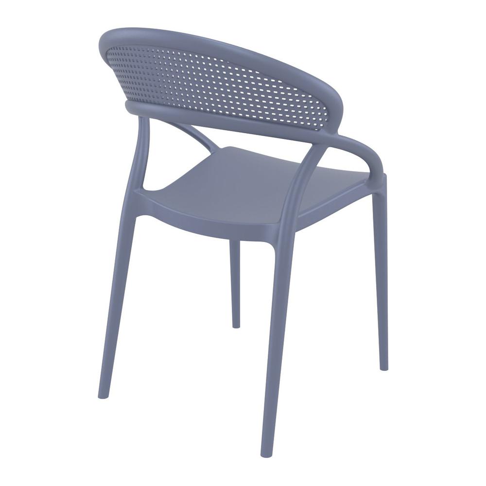 Sunset Dining Chair Dark Gray, Set of 2. Picture 2