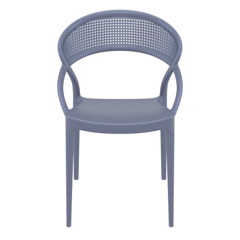 Sunset Dining Chair Dark Gray, Set of 2. Picture 3
