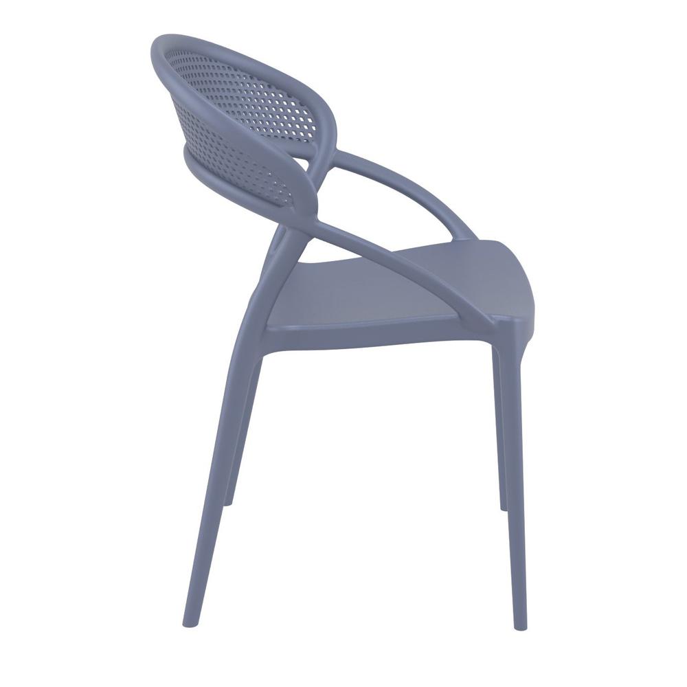 Sunset Dining Chair Dark Gray, Set of 2. Picture 4