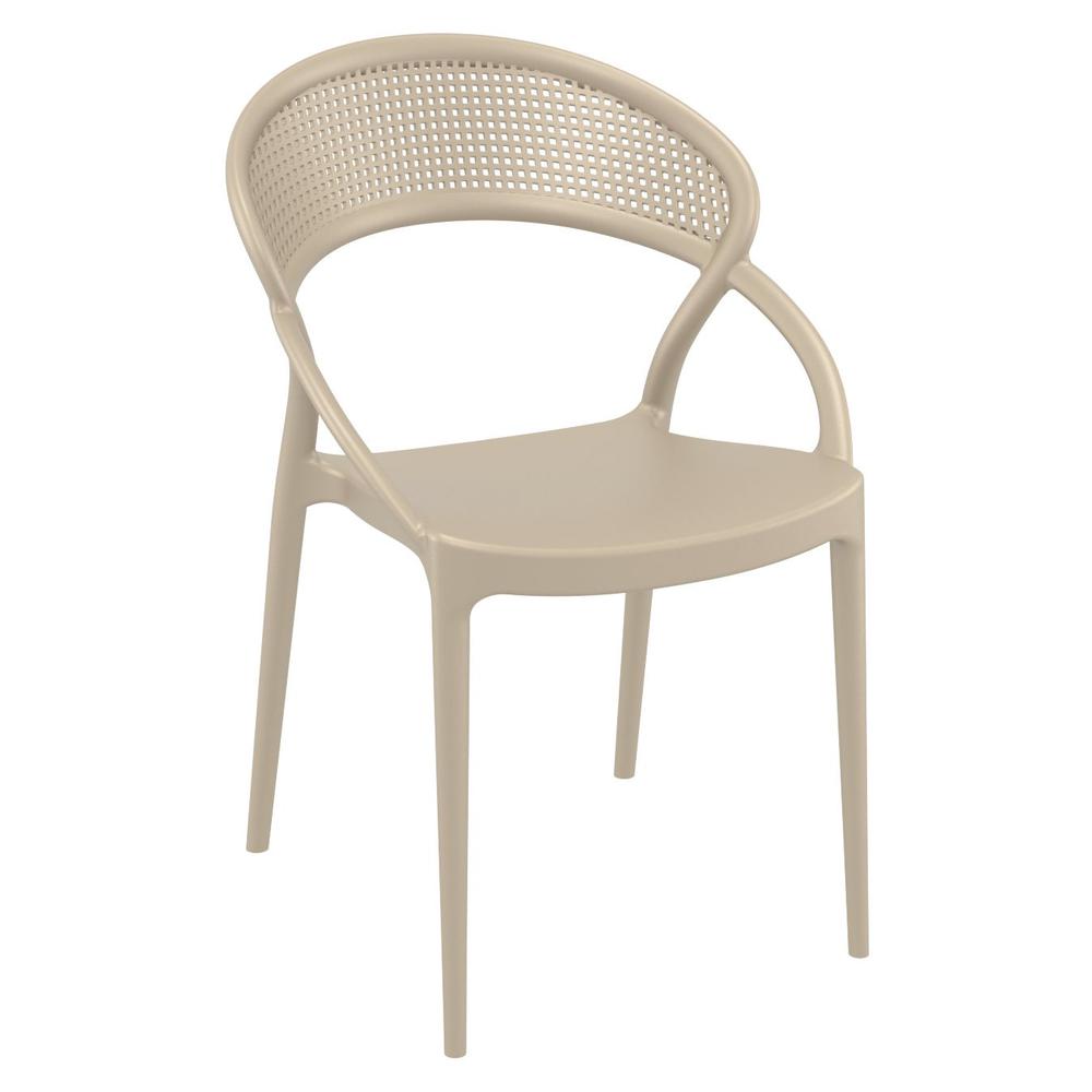 Sunset Dining Chair Taupe, Set of 2. Picture 1