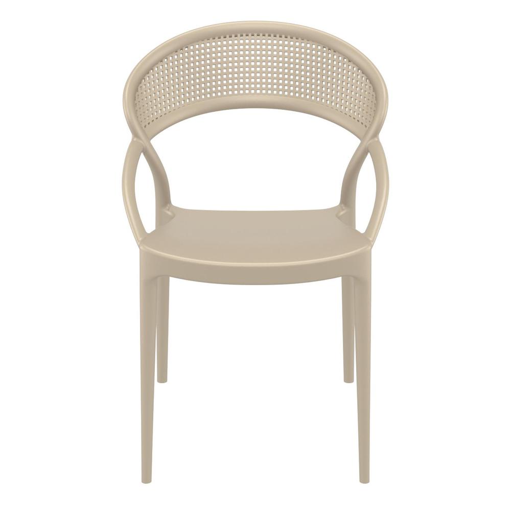 Sunset Dining Chair Taupe, Set of 2. Picture 3