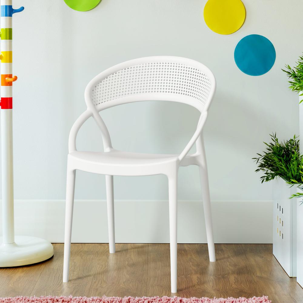 Sunset Dining Chair White, Set of 2. Picture 6