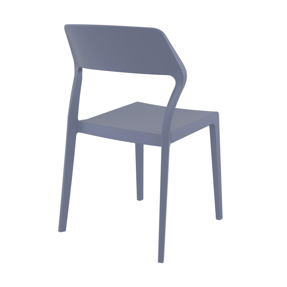 Snow Dining Chair Dark Gray, Set of 2. Picture 3