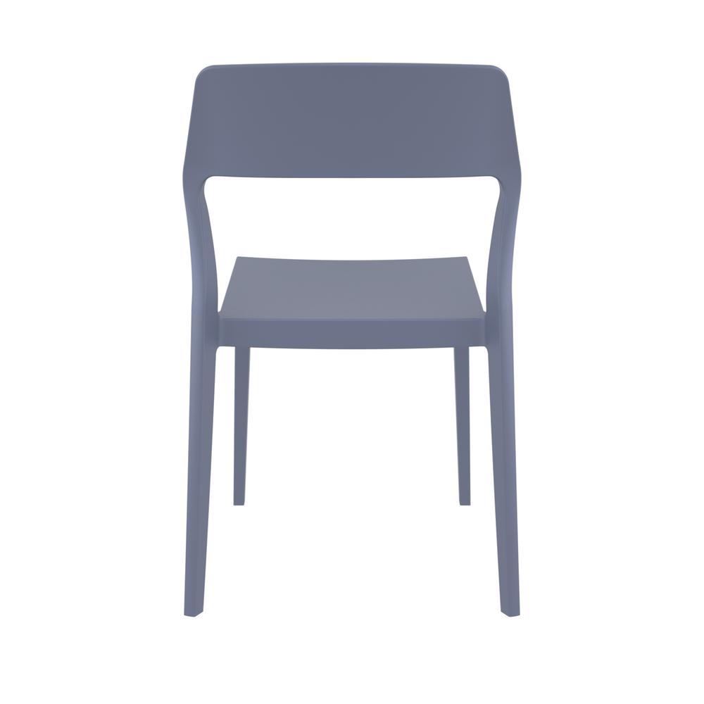 Snow Dining Chair Dark Gray, Set of 2. Picture 4