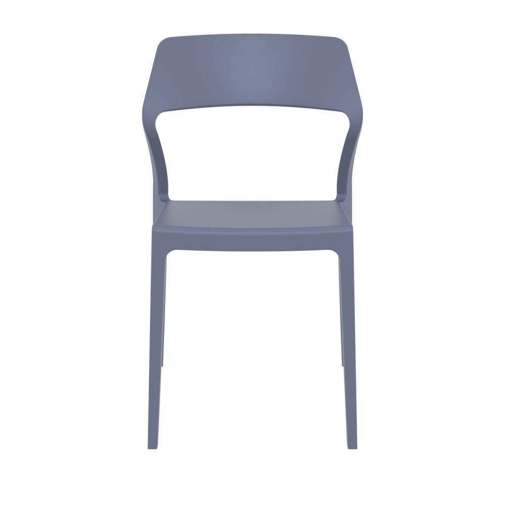 Snow Dining Chair Dark Gray, Set of 2. Picture 5