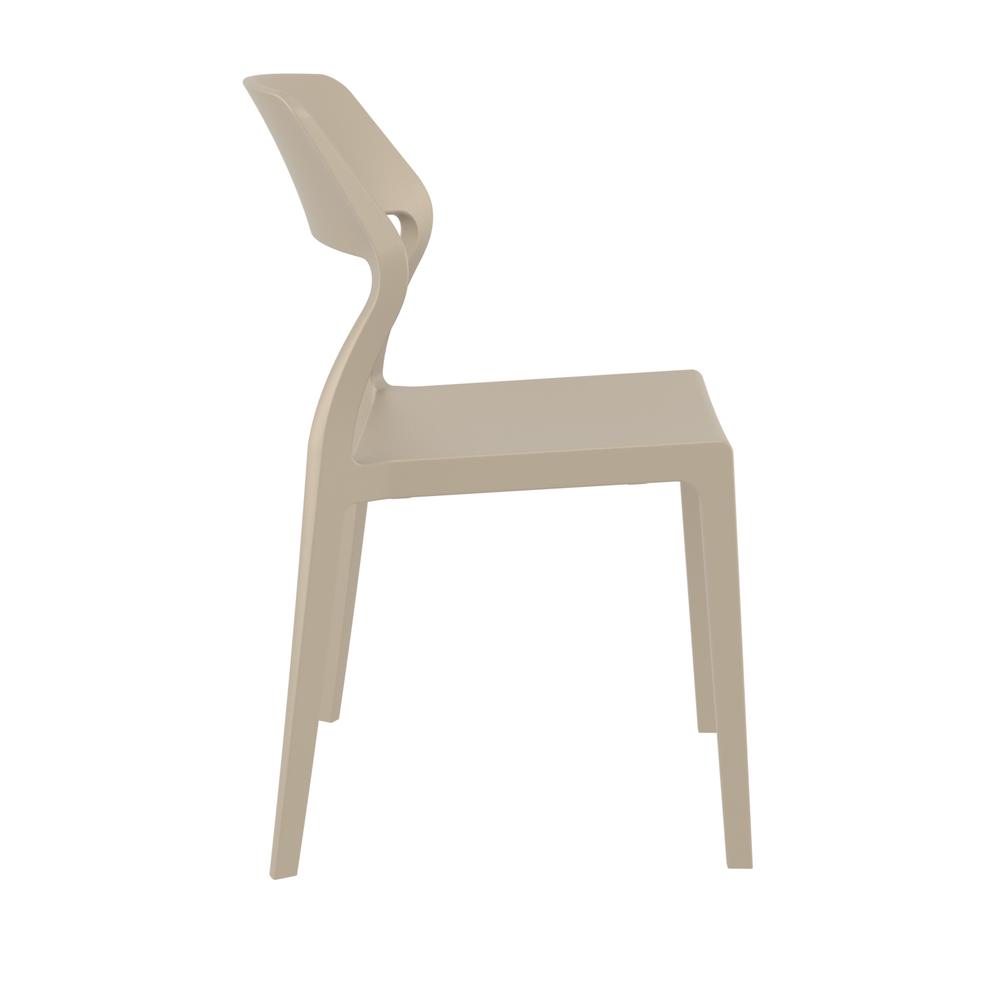 Snow Dining Chair Taupe, Set of 2. Picture 2