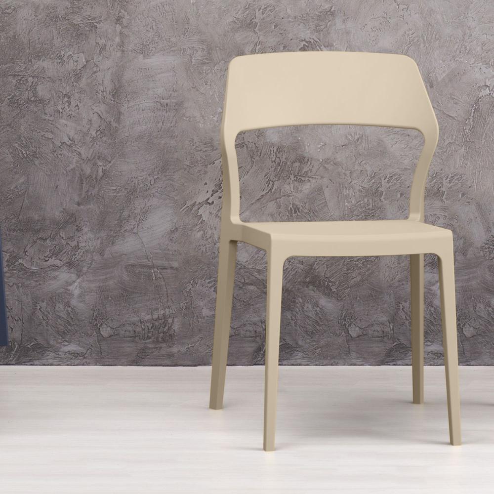 Snow Dining Chair Taupe, Set of 2. Picture 6