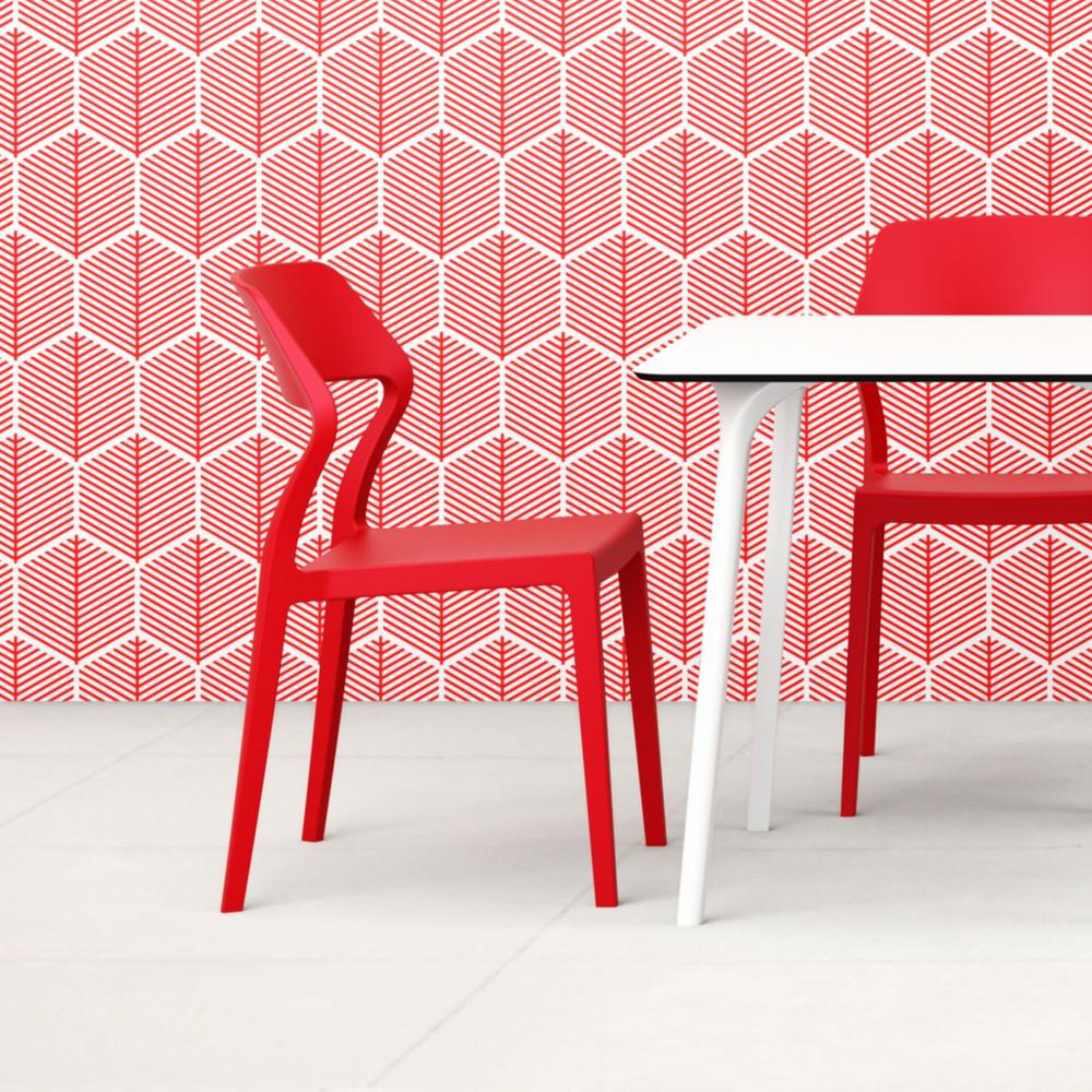 Snow Dining Chair Red, Set of 2. Picture 6