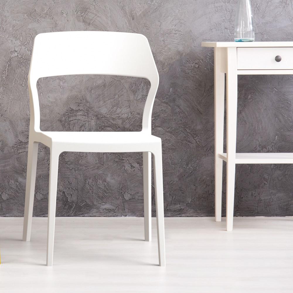 Snow Dining Chair White, Set of 2. Picture 6