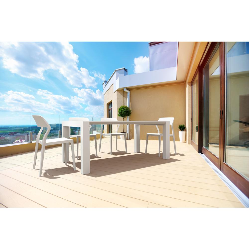 Snow Dining Chair White, Set of 2. Picture 7