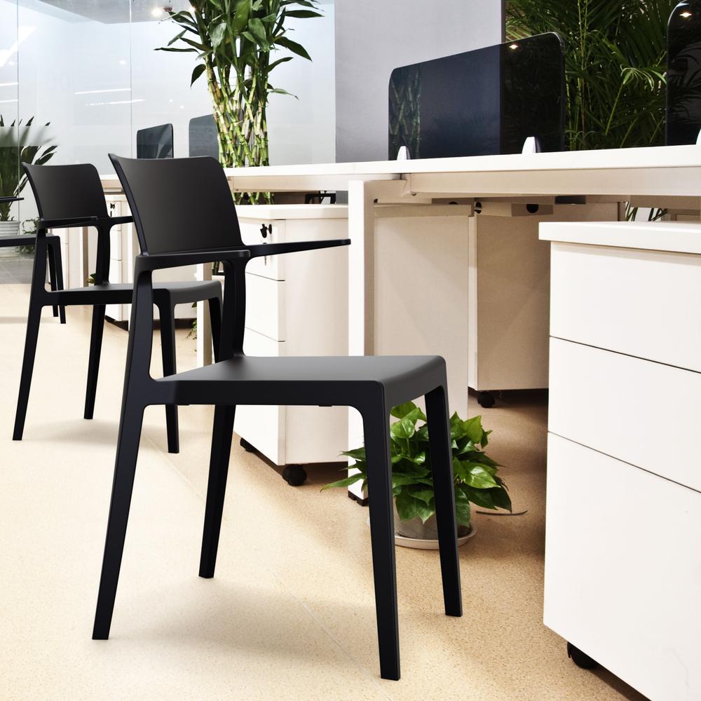 Plus Arm Chair Black, Set of 2. Picture 9