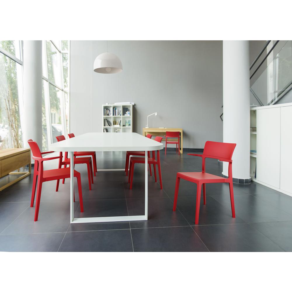 Plus Arm Chair Red, Set of 2. Picture 7