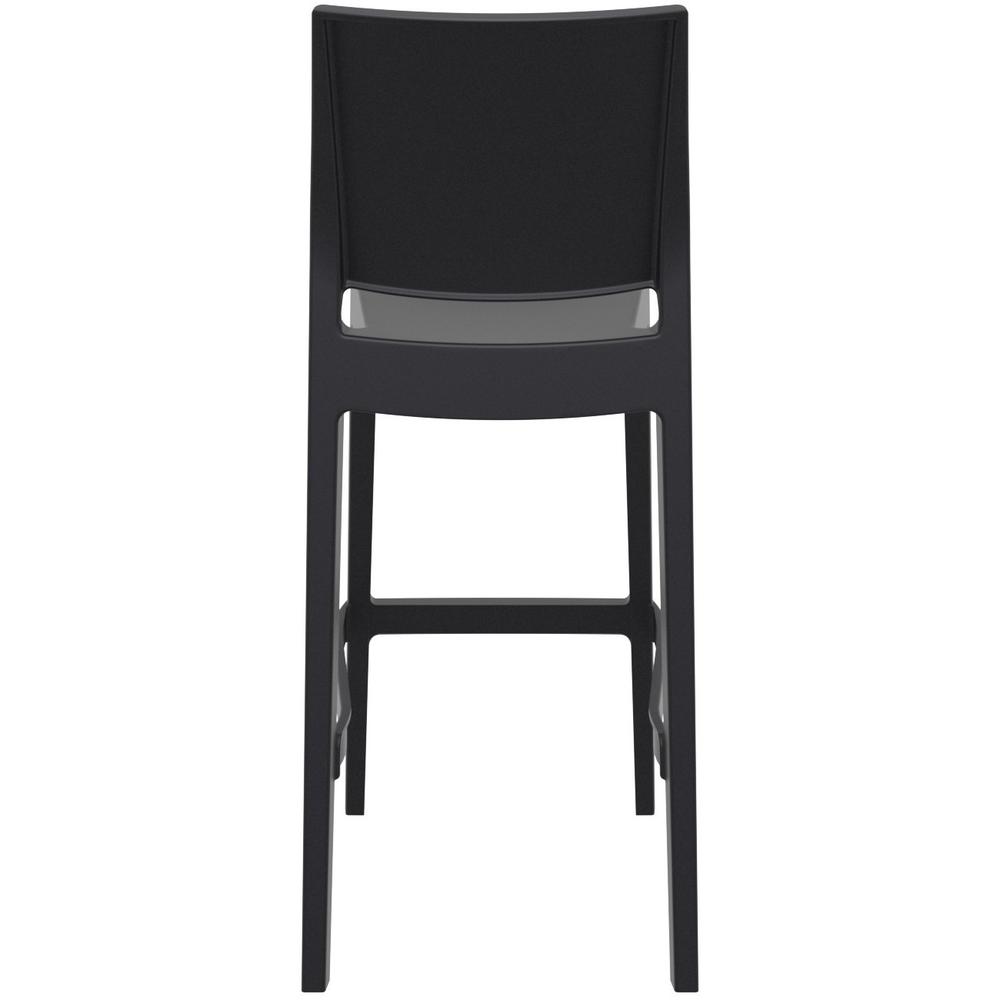 Maya Resin Bar Stool Black, Set of 2. Picture 4