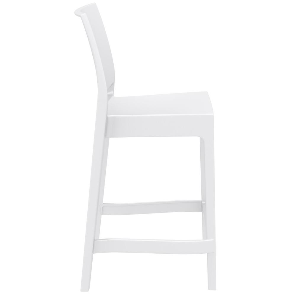 Maya Resin Bar Stool White, Set of 2. Picture 2