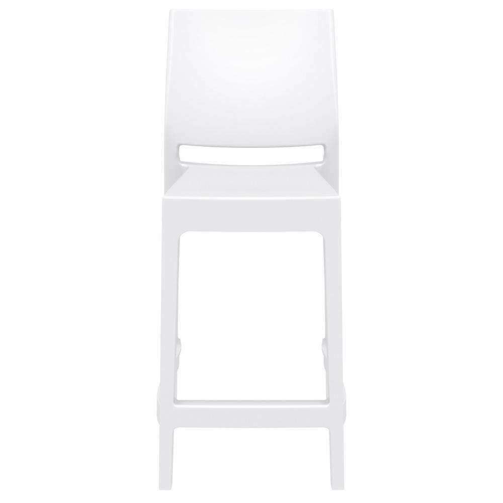 Maya Resin Bar Stool White, Set of 2. Picture 5