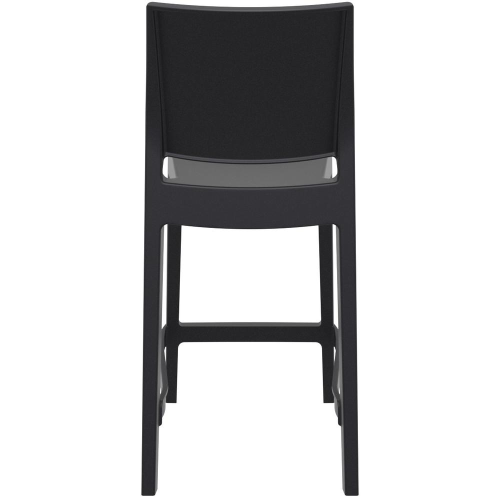 Maya Resin Counter Stool Black, Set of 2. Picture 4