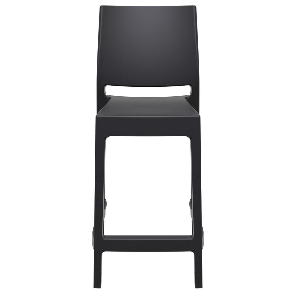 Maya Resin Counter Stool Black, Set of 2. Picture 5