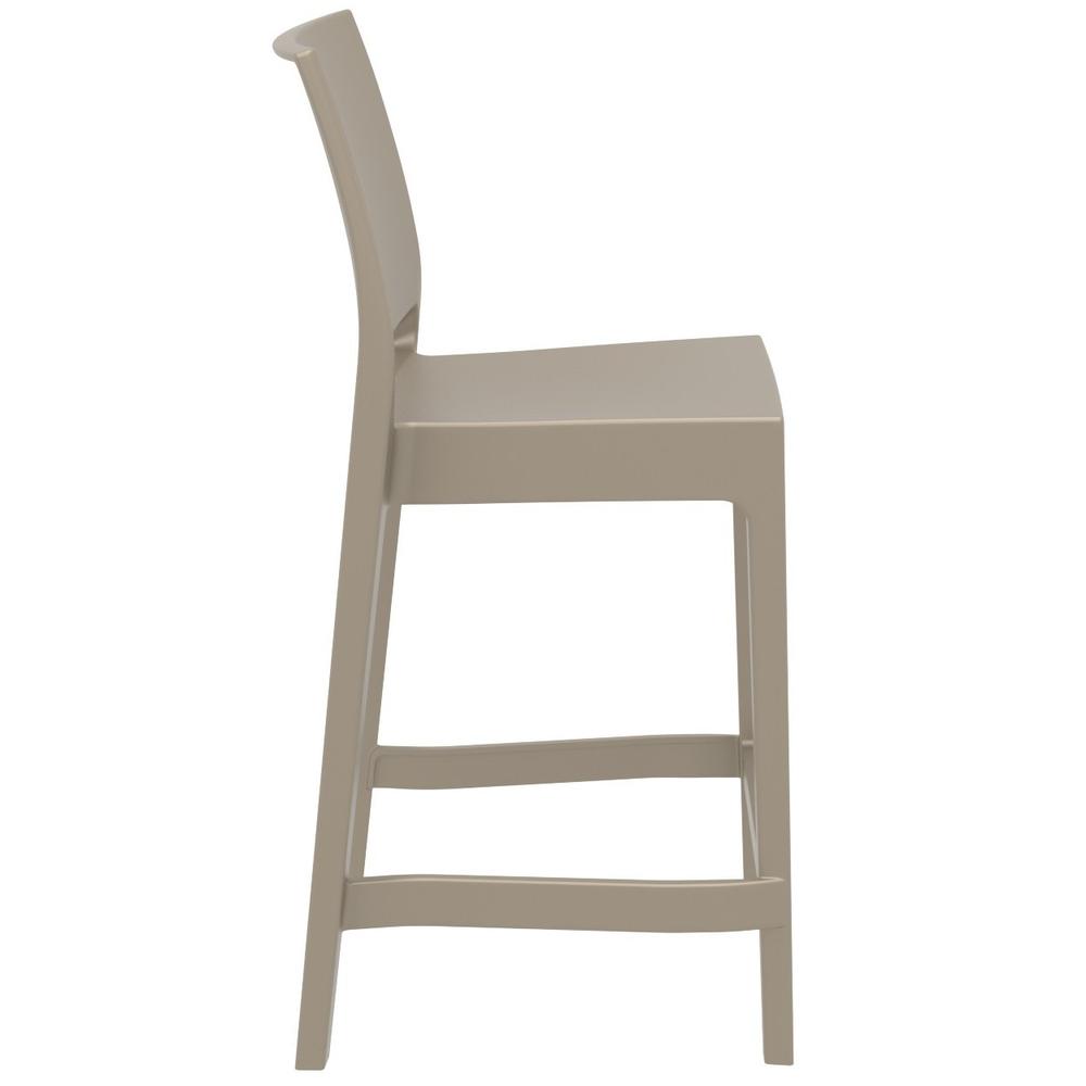 Maya Resin Counter Stool Taupe, Set of 2. Picture 2