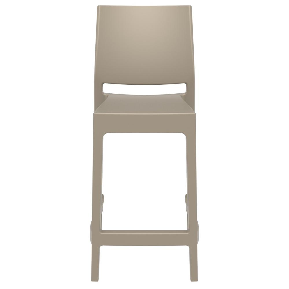 Maya Resin Counter Stool Taupe, Set of 2. Picture 5