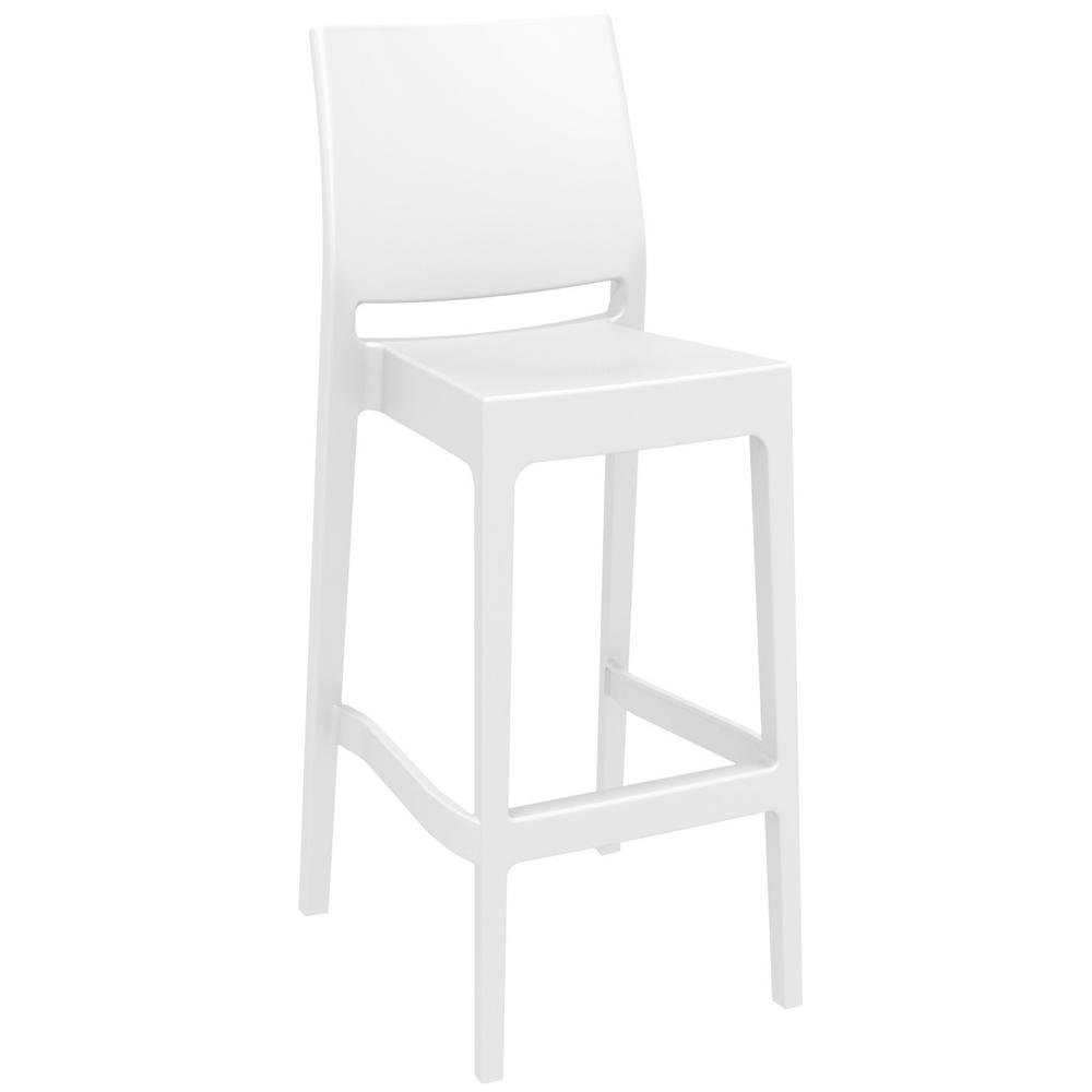 Maya Resin Counter Stool White, Set of 2. Picture 1