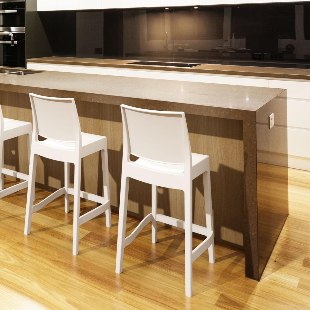 Maya Resin Counter Stool White, Set of 2. Picture 6