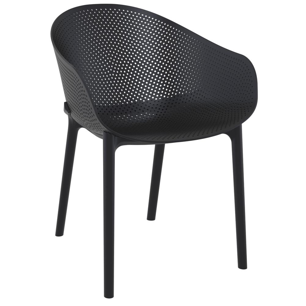 Sky Outdoor Bistro Set 3 Piece Black. Picture 3