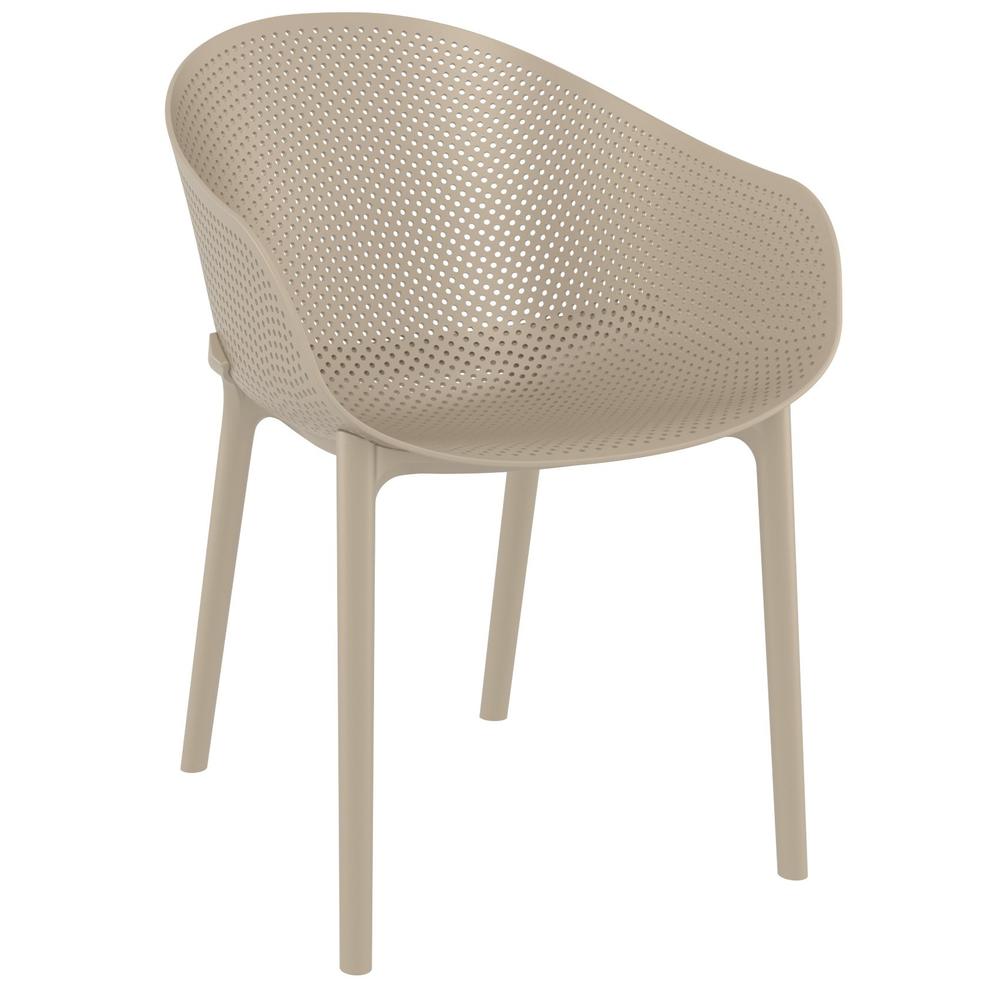 Sky Outdoor Bistro Set 3 Piece Taupe. Picture 3