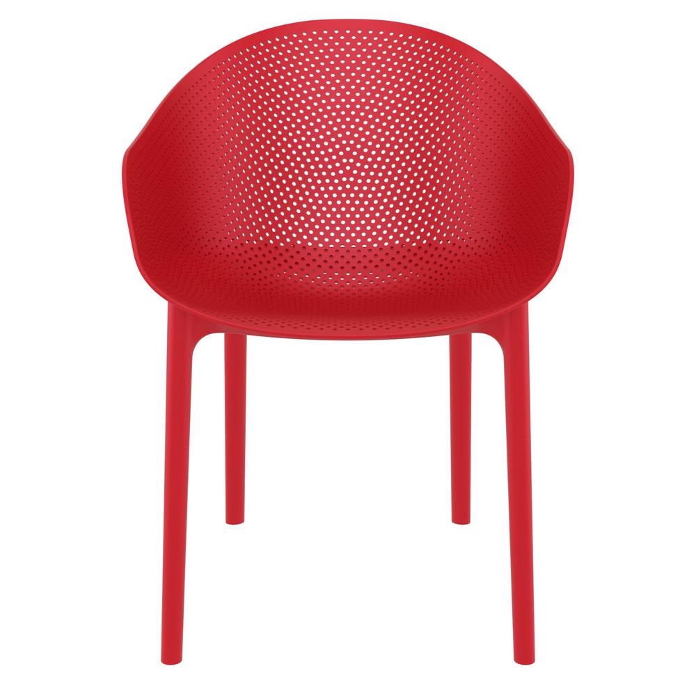 Sky Outdoor Dining Chair Red, set of 2. Picture 3