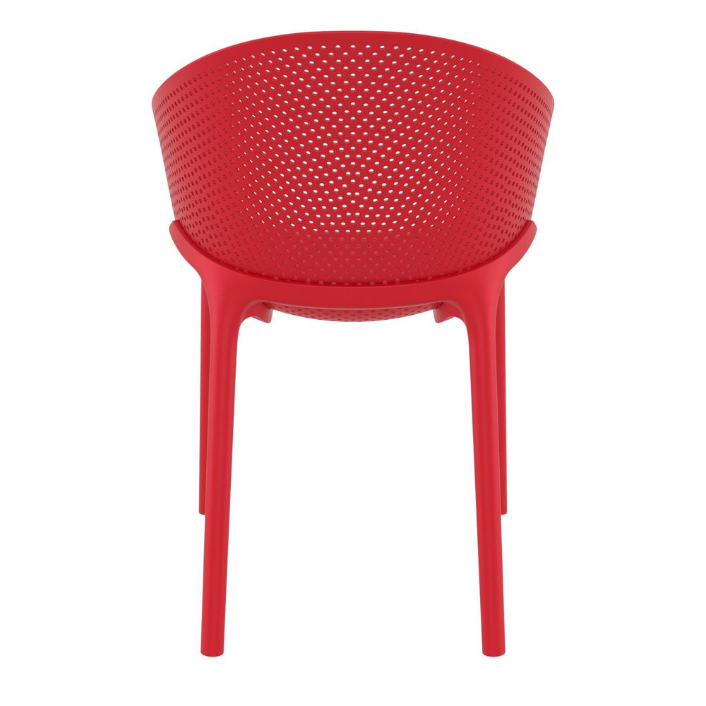 Sky Outdoor Dining Chair Red, set of 2. Picture 5