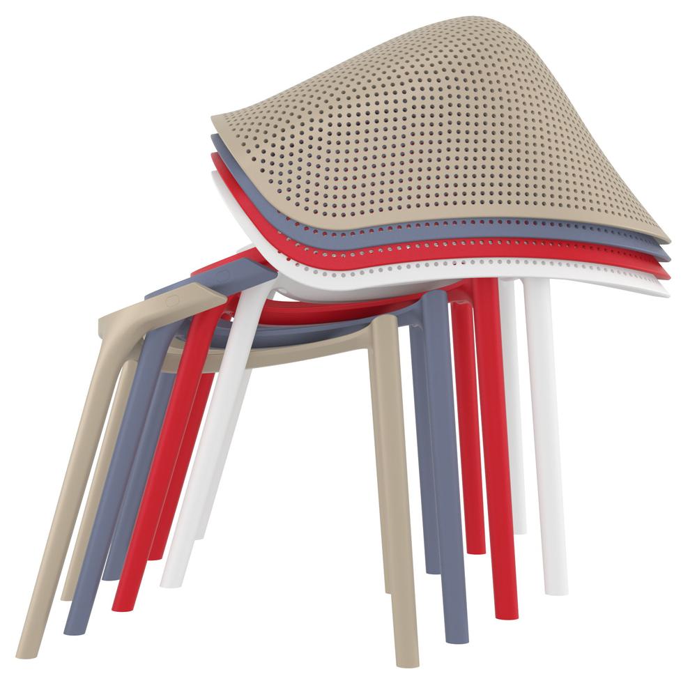 Sky Outdoor Dining Chair Red, set of 2. Picture 6
