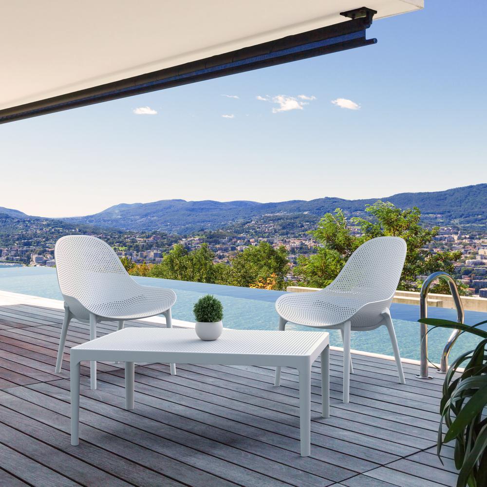 Sky Lounge Chair White, set of 2. Picture 9