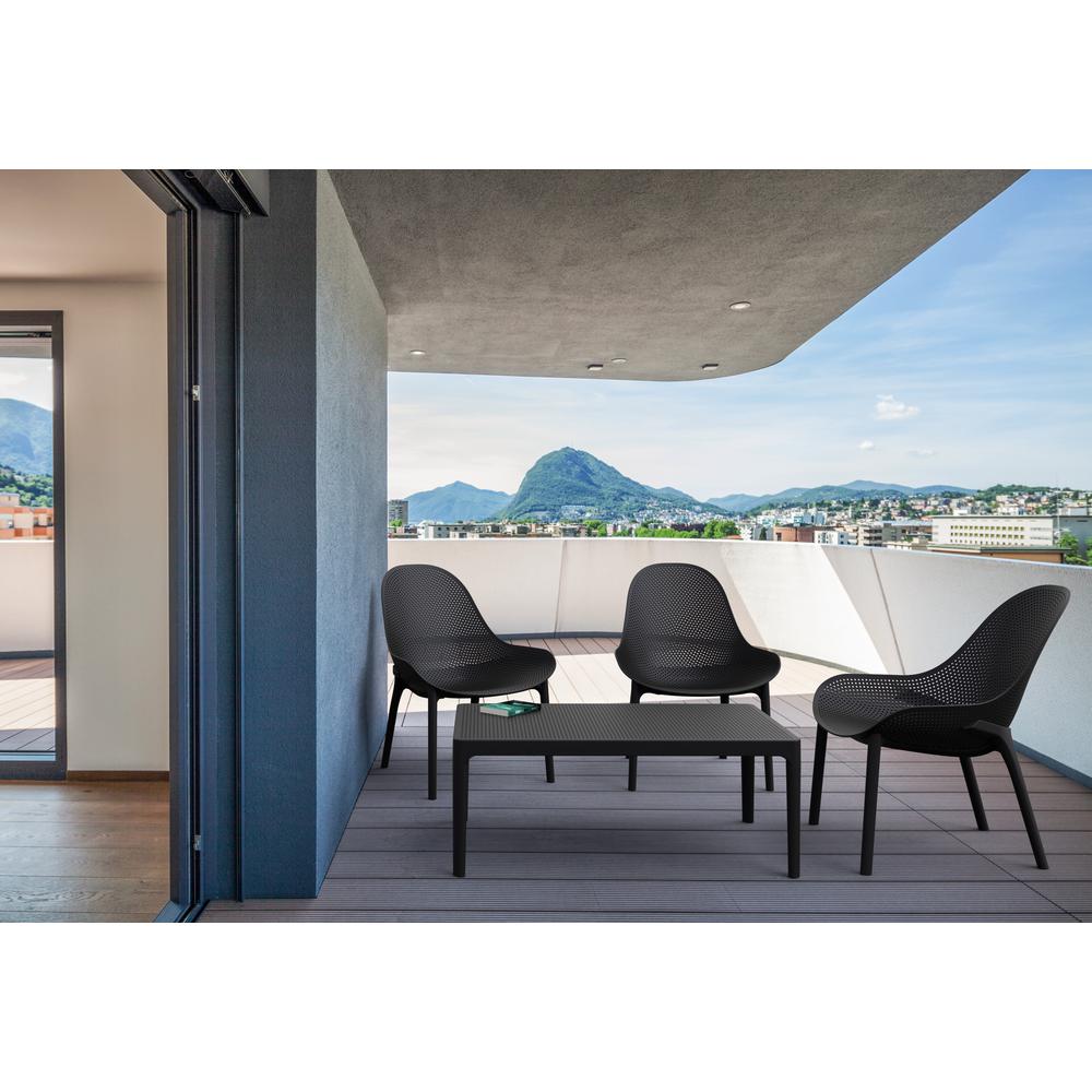 Sky Lounge Table 39 inch Black. Picture 5