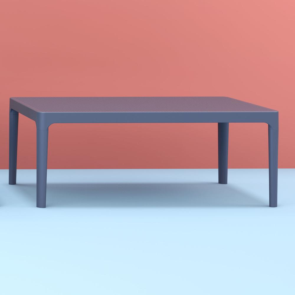 Sky Lounge Table 39 inch Dark Gray. Picture 4