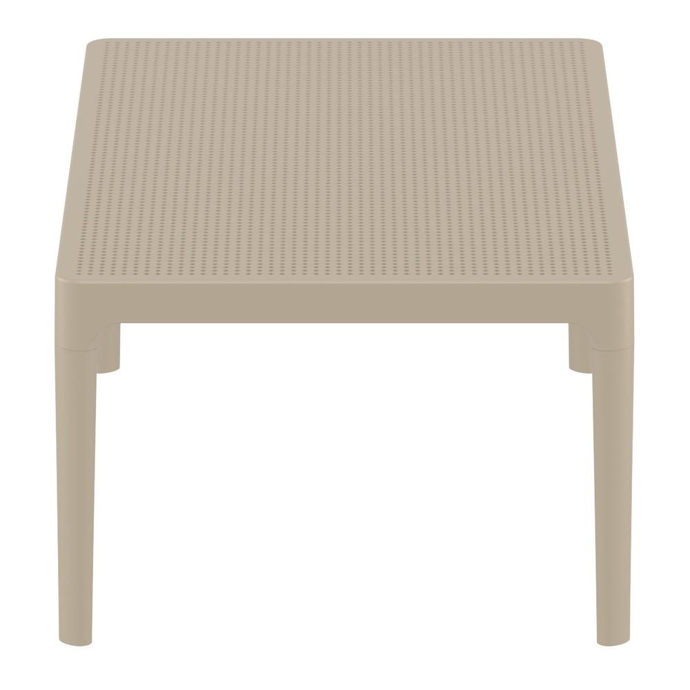 Sky Lounge Table 39 inch Taupe. Picture 3