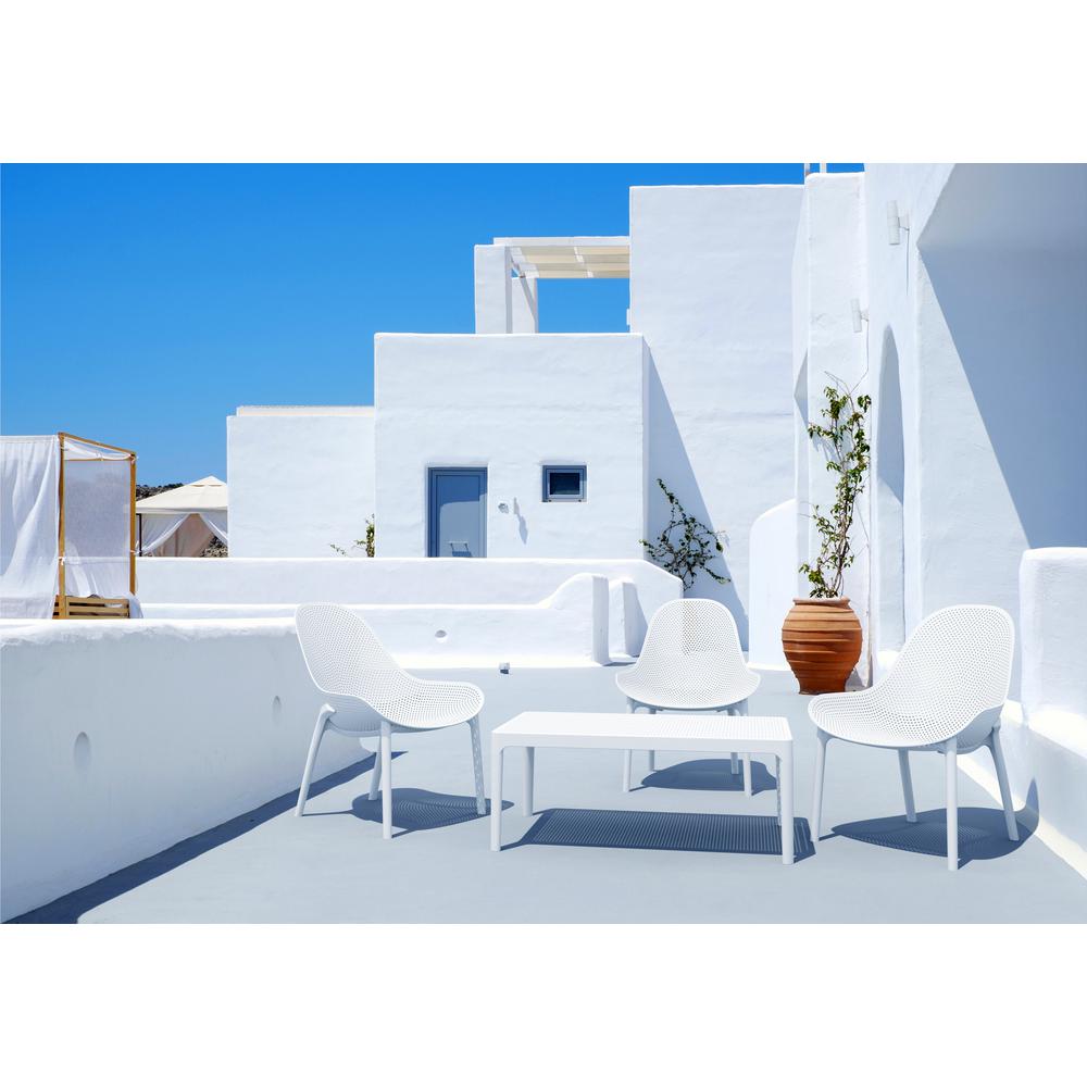 Sky Lounge Table 39 inch White. Picture 6