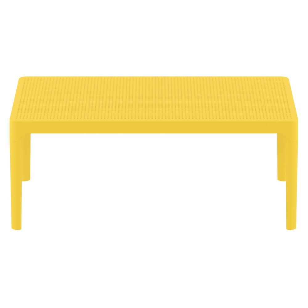 Sky Lounge Table 39 inch Yellow. Picture 2