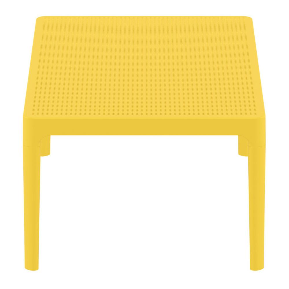 Sky Lounge Table 39 inch Yellow. Picture 3