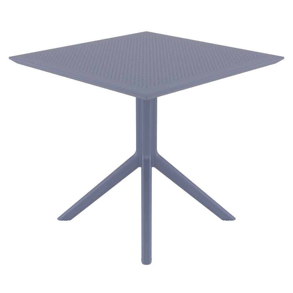 Sky Square Table 31 inch Dark Gray. Picture 3