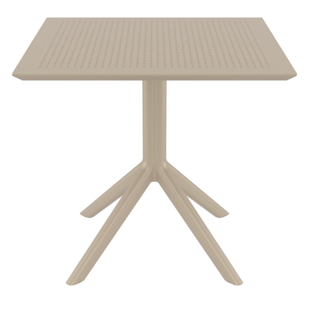 Sky Square Table 31 inch Taupe. Picture 2