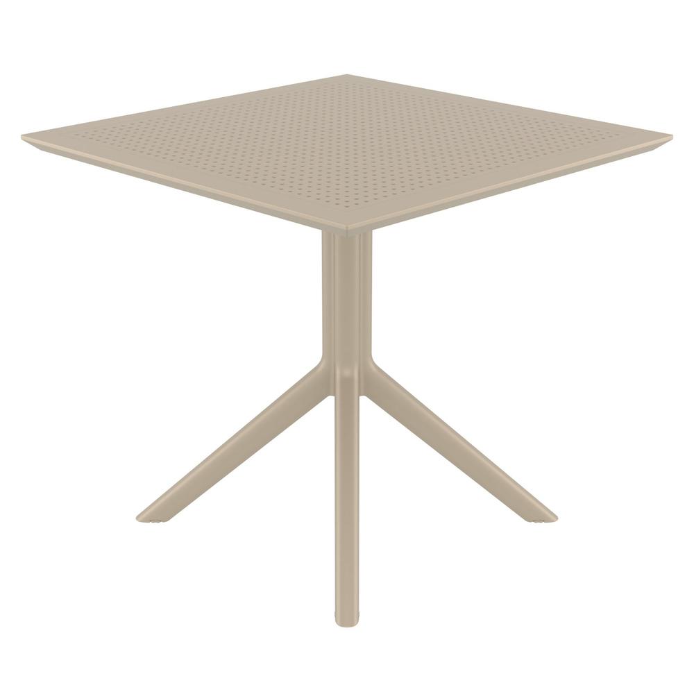 Sky Square Table 31 inch Taupe. Picture 3